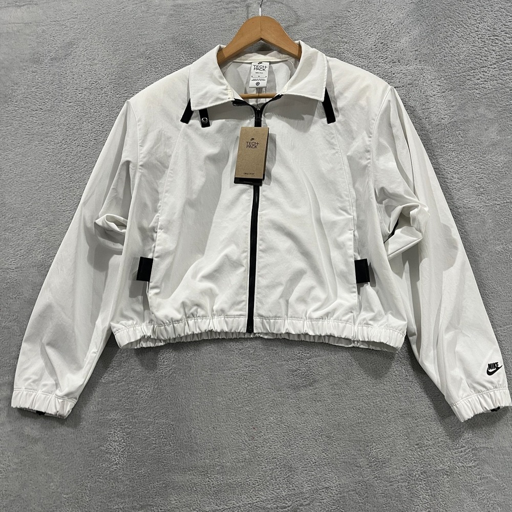 Nike Women's Medium Sportswear Tech Pack Jacket Retro‎ Streetwear DD4608-100 Y2K
